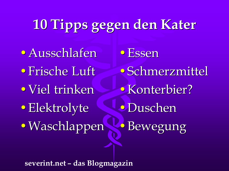Was Kann Man Gegen Einen Kater Machen www.severint.net