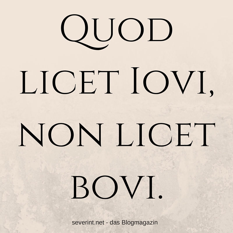 Quod licet Iovi... das BlogMagazin