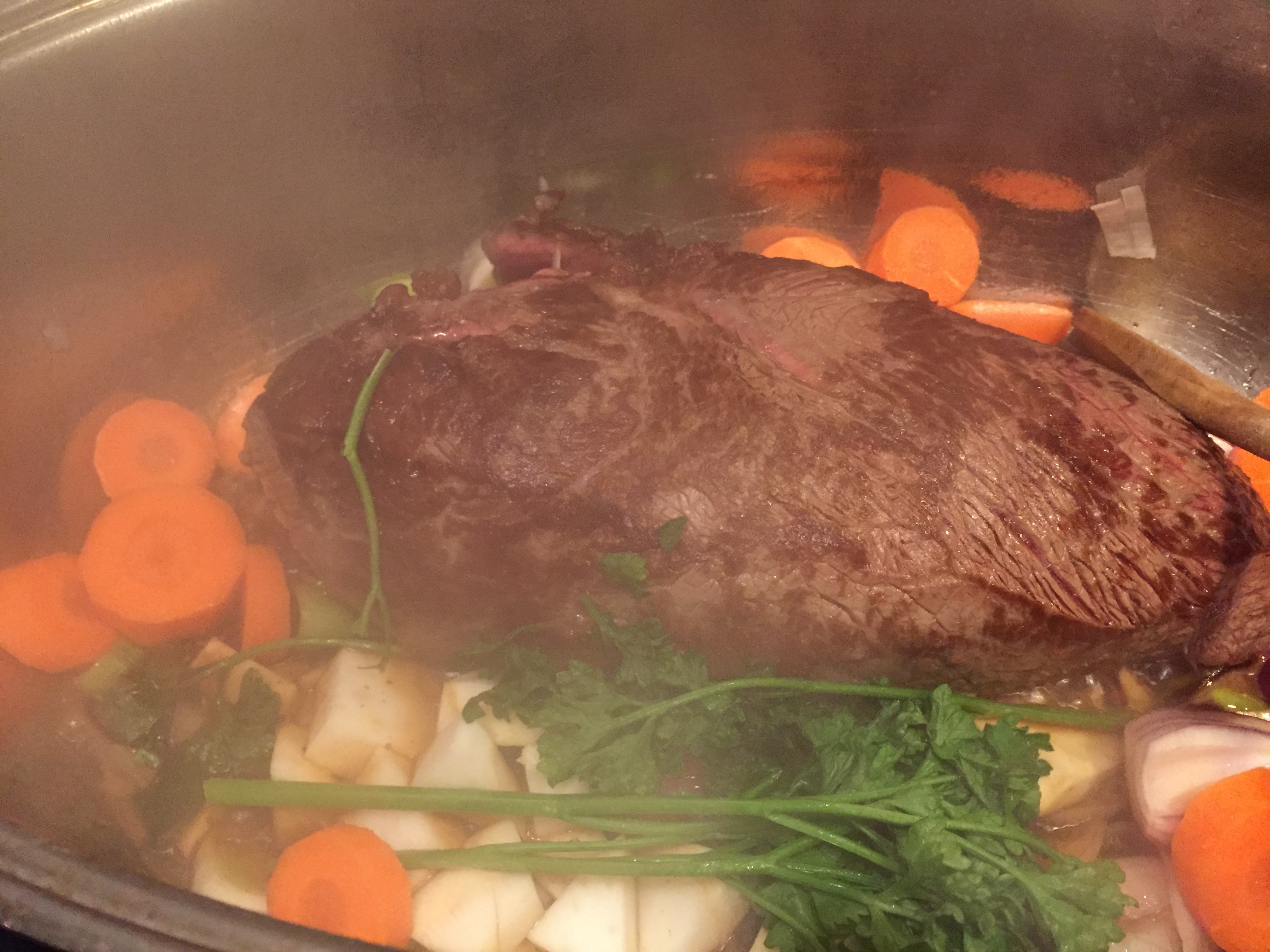 Rezept: ganz einfacher Rinderbraten für Winterabende