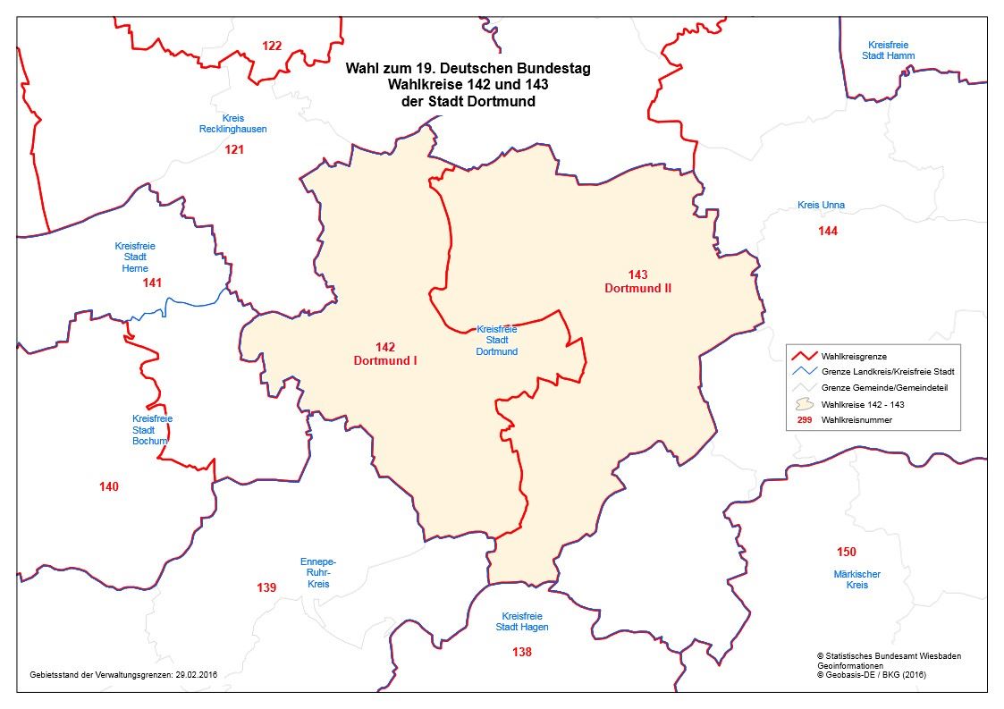 Wahlkreis 143 Dortmund II bei der Bundestagswahl 2017 das BlogMagazin