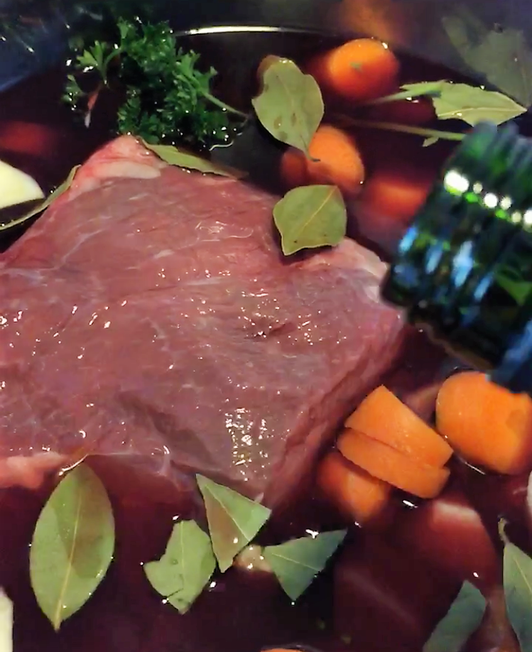 Rezept: Tafelspitz in Rotwein
