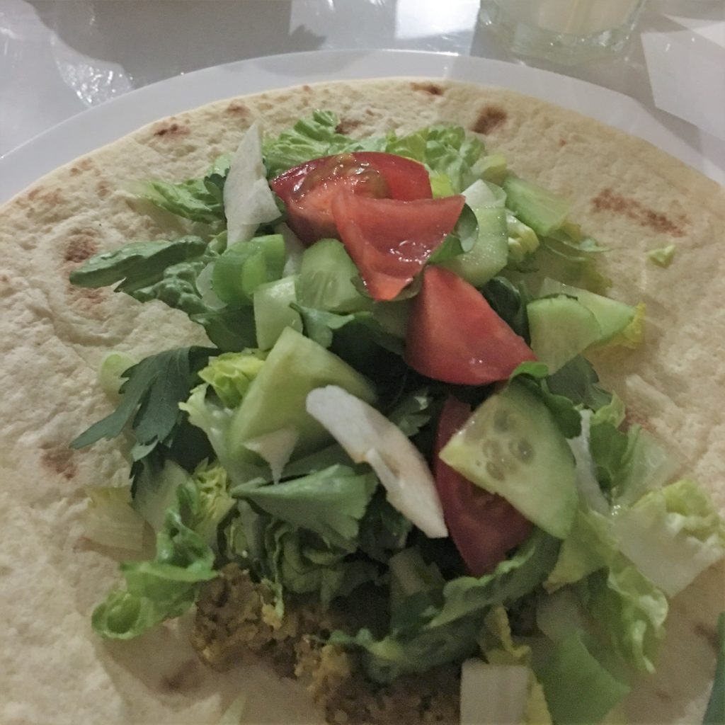 Mein Abendessen: Falafel-Wrap