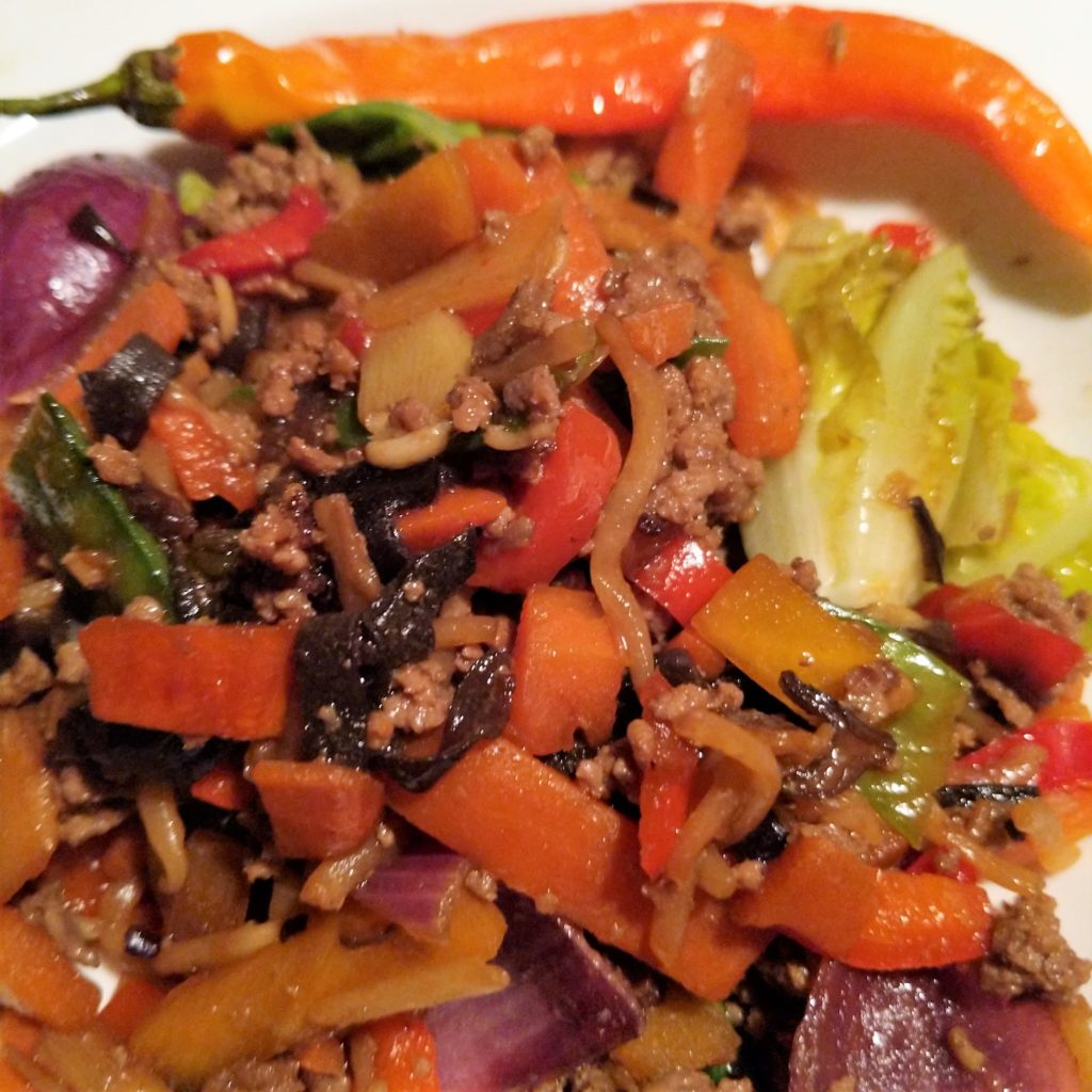 Mein Abendessen: Asiatische Hackfleischpfanne
