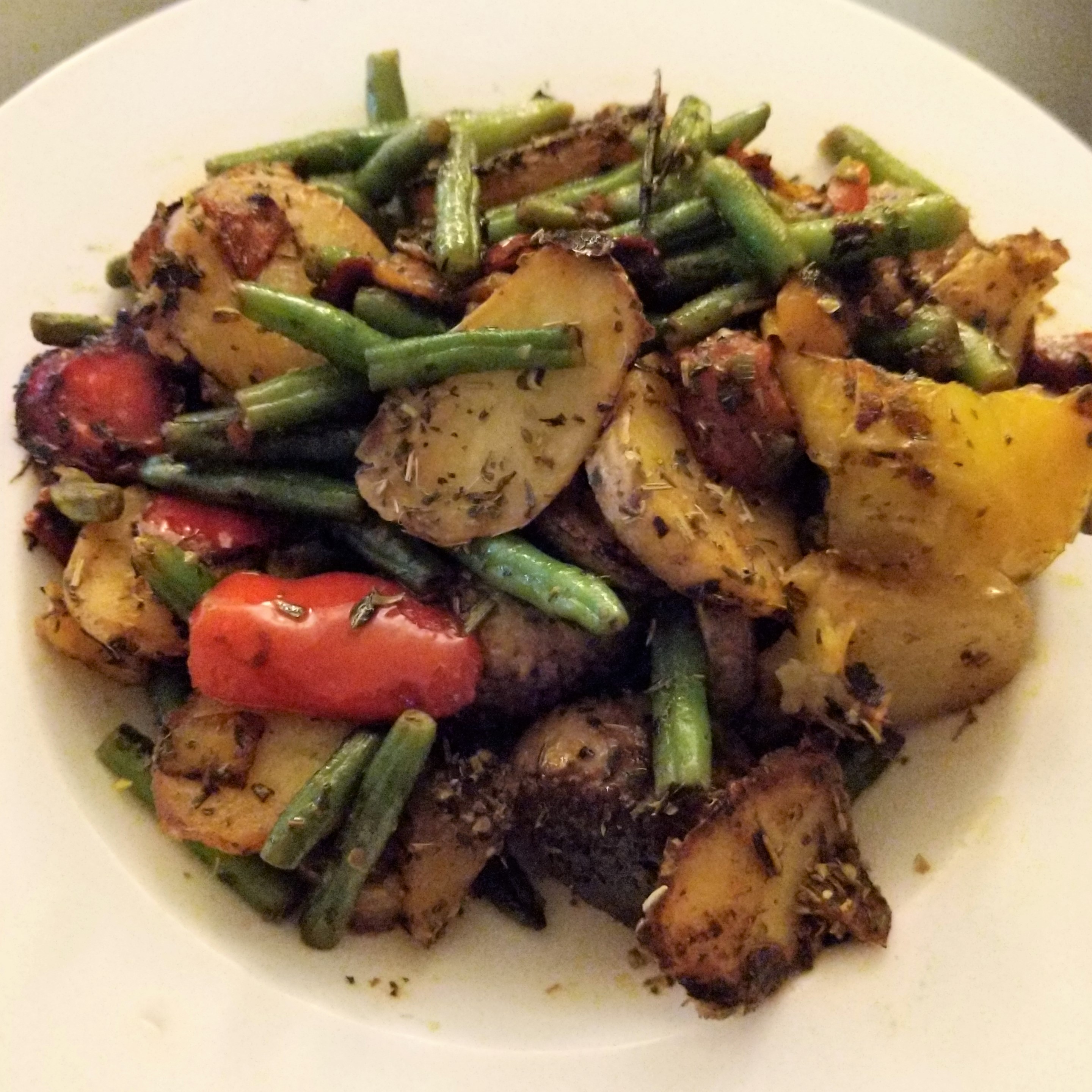Mein Abendessen: Gemüse, Kartoffel, Hackfleisch Pfanne - das BlogMagazin
