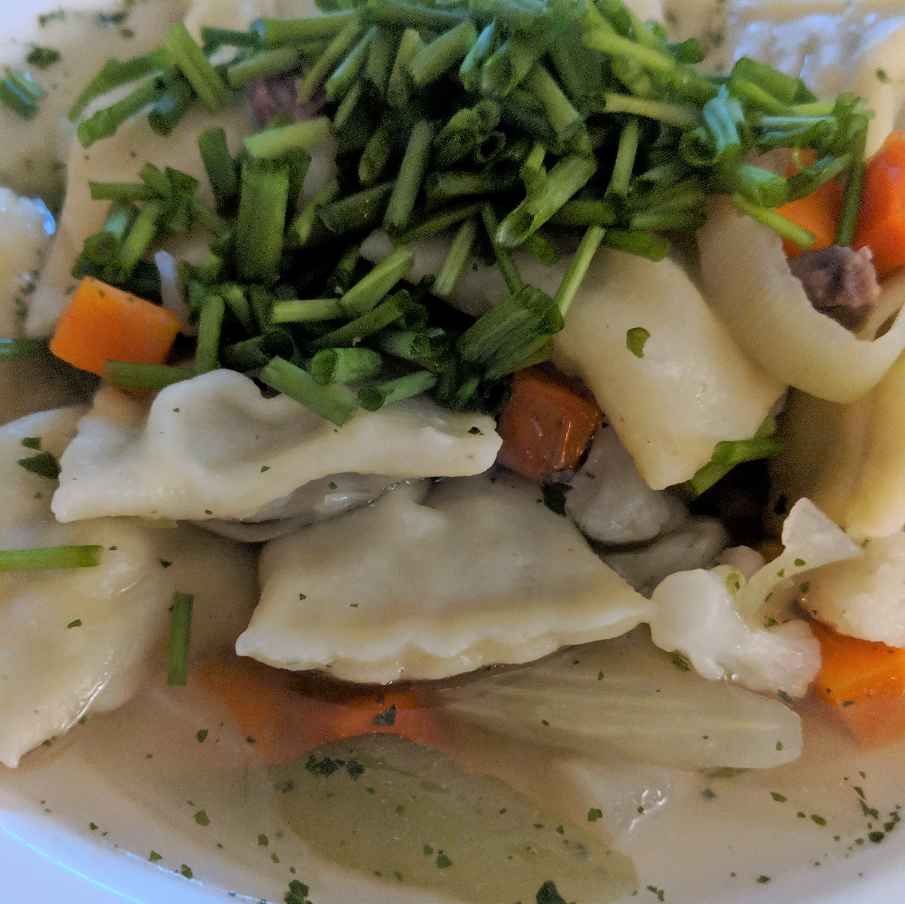 Mein Abendessen: Rindssuppe mit Maultaschen