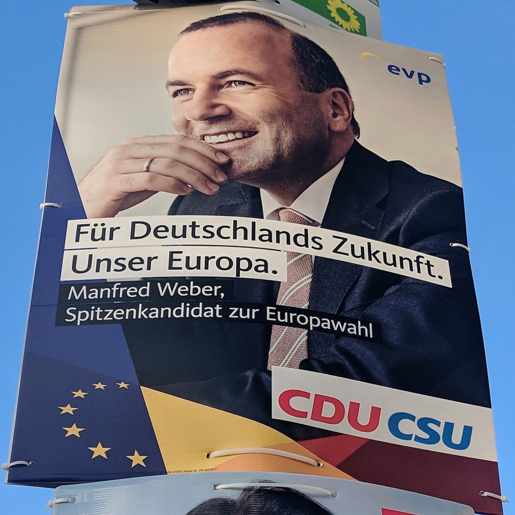 Wahlplakate Europawahl 2019 Manfred Weber (CDU/CSU)
