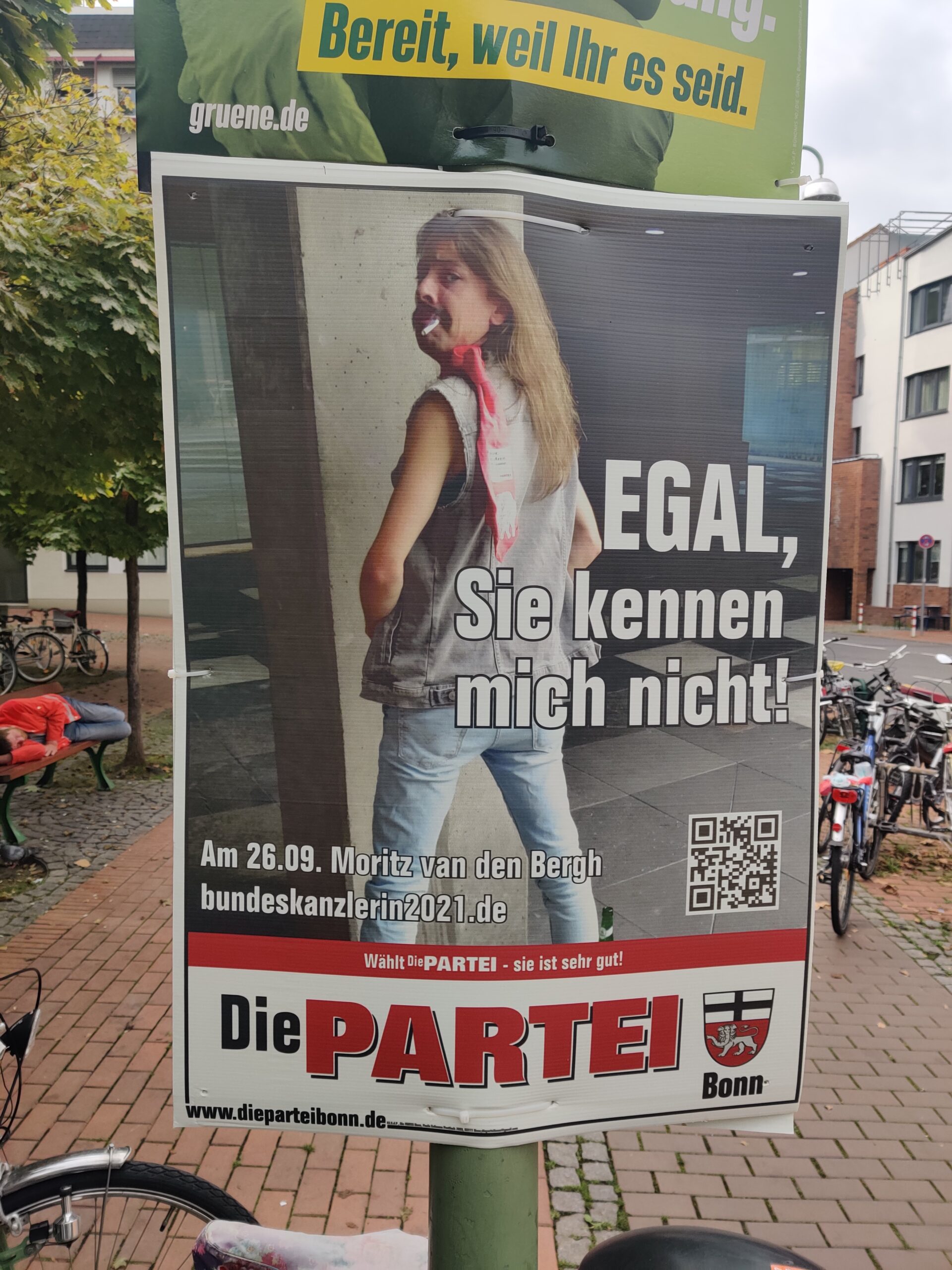 Wahlplakat btw21: Egal,Sie kennen mich nicht (Die PARTEI) - das BlogMagazin