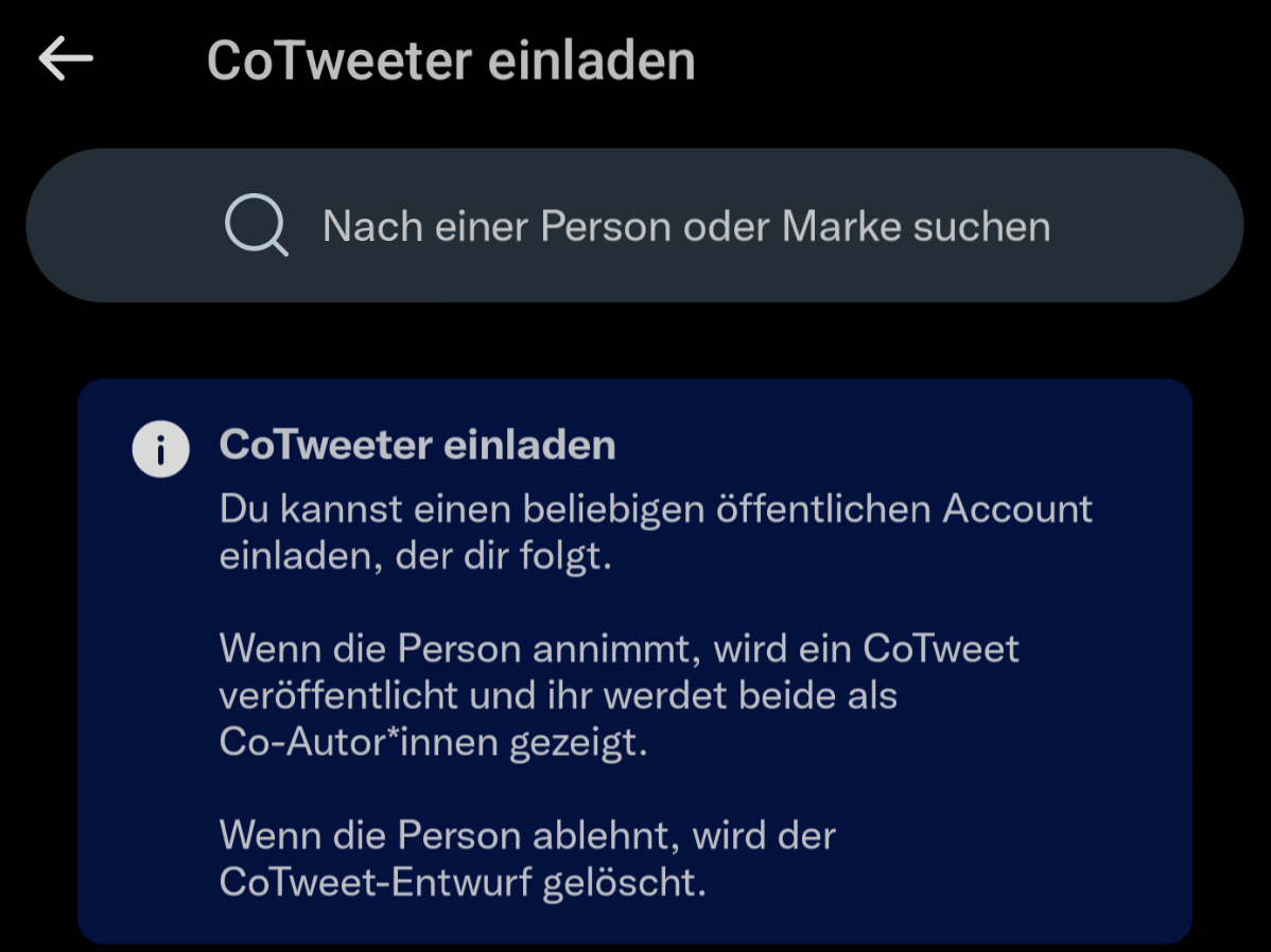 Was sind Cotweets bei twitter und wie erstellt man einen?