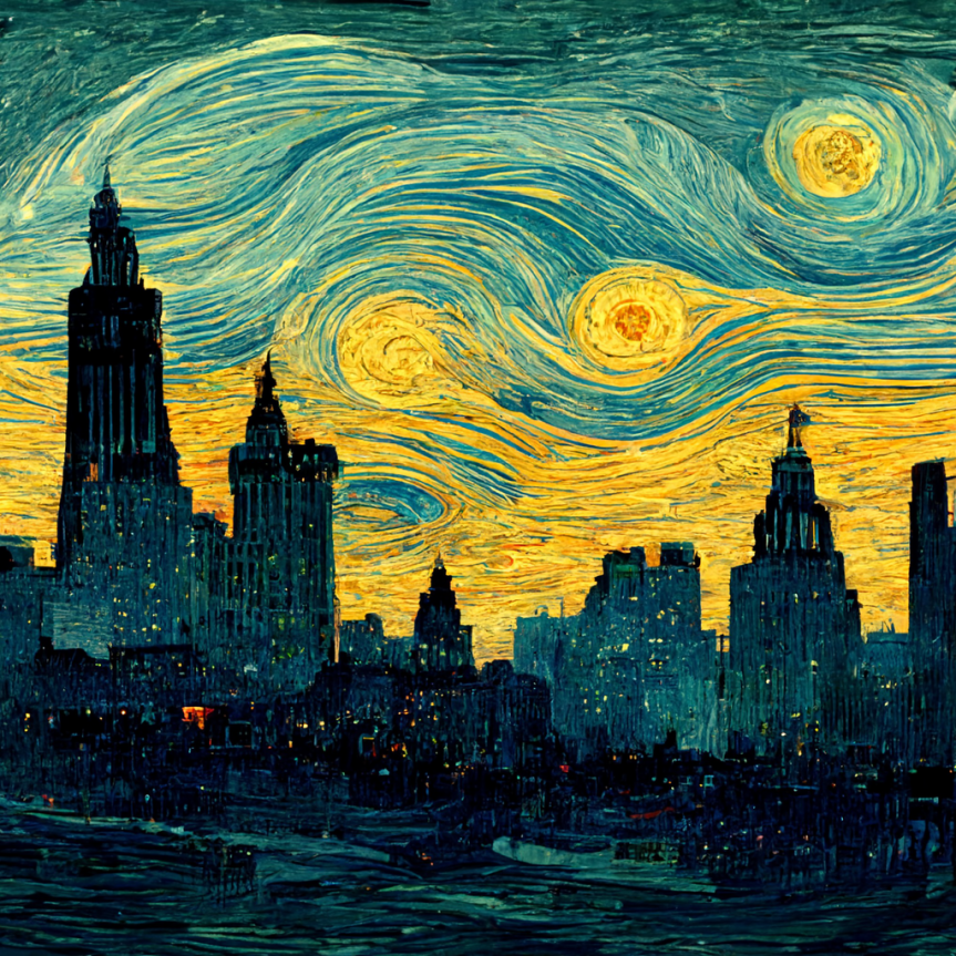 Bild: New York, wie van Gogh es vielleicht gemalt hätte - das BlogMagazin