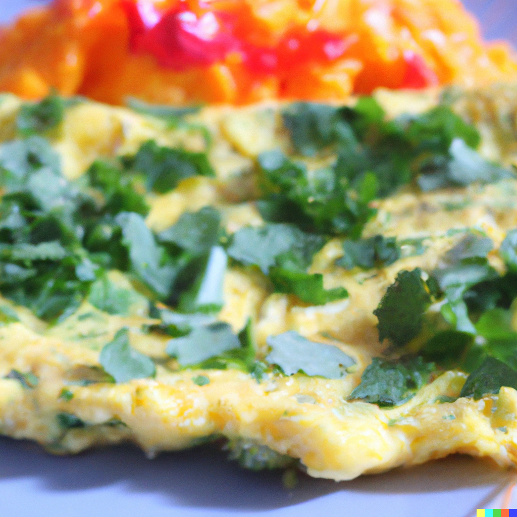 Rezept: Käse-Koriander-Omelette